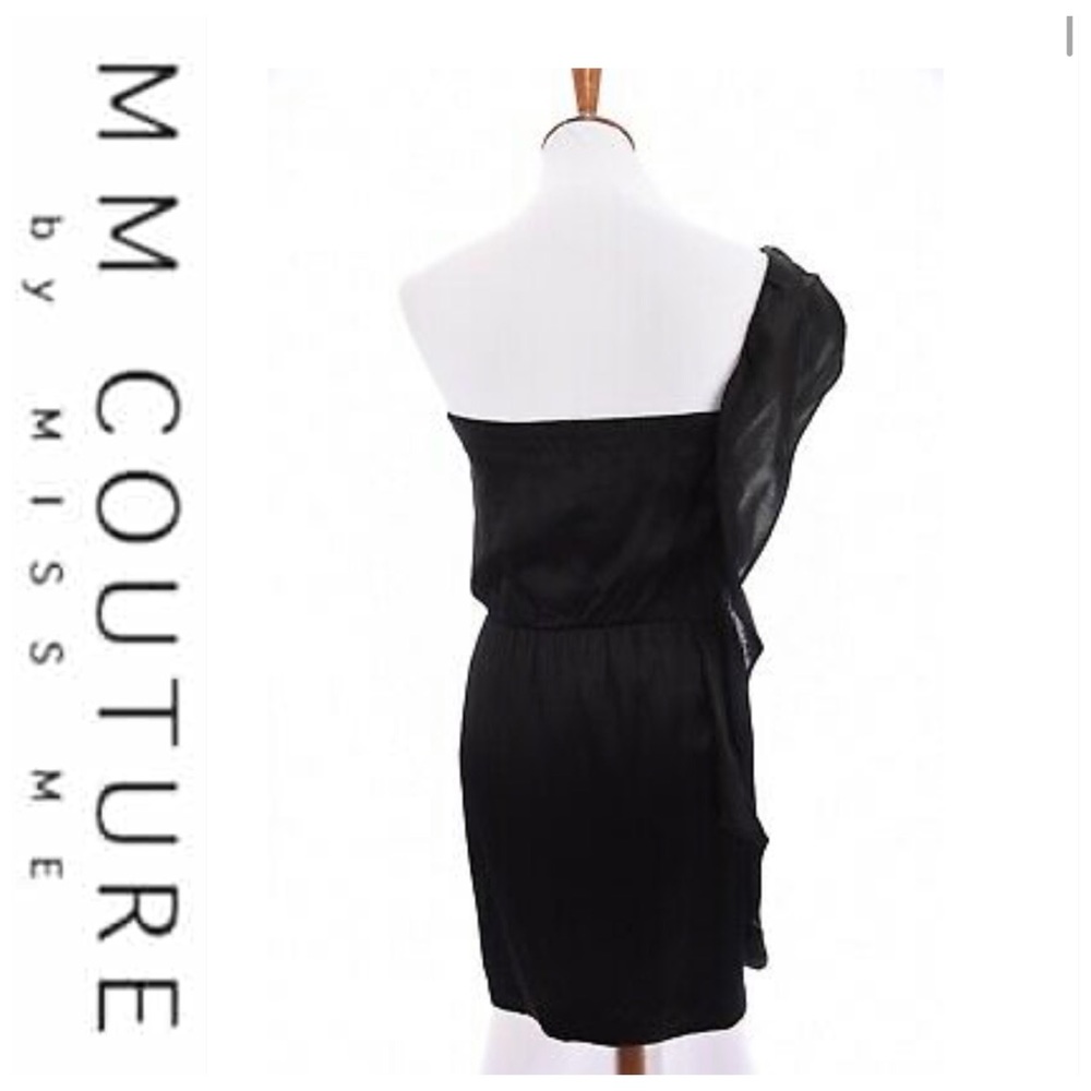 💕SALE💕MM Couture Miss Me Black Ruffle Dress - Picture 2 of 8